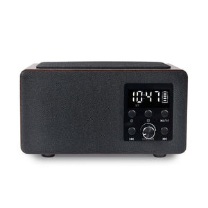 Portable radio receiver Manta RDI910WC, brown/black