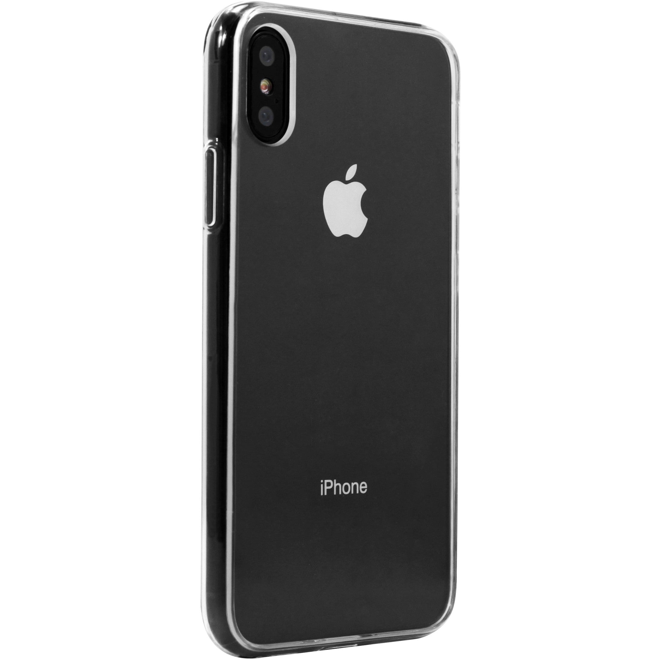 Cirafon Soft Case for iPhone X / iPhone Xs, Transparent with Black Frame