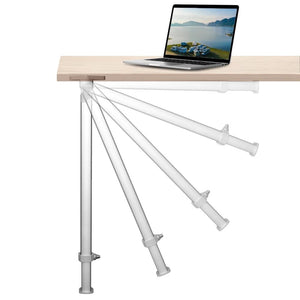 Folding Telescoping Table Legs, Adjustable Height 54-93 cm, Durable Aluminum Alloy, White
