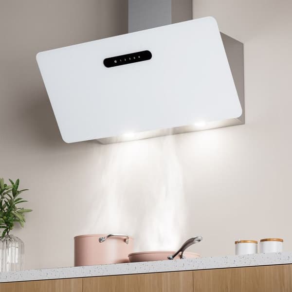 Ciarra Cooker Hood 90cm, White CD9736KW