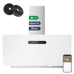 Ciarra Cooker Hood 90cm, White CD9736KW