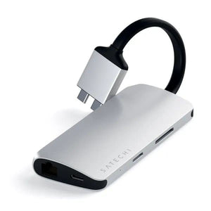 Satechi Type-C Dual Multimedia Adapter, Silver