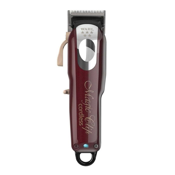 Wahl Hair Clipper - Magic Clip Cordless, 8 Combs Included, Red