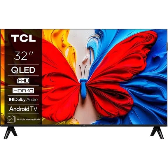 TCL 32V5C QLED 32'' Full HD Android TV Dolby Digital Plus DVB-T2 Black