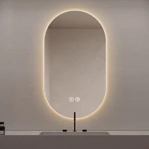 60x90cm Smart LED Bathroom Mirror with Touch, Anti-fog Wall Mirror for Bathroom and Hair Salon