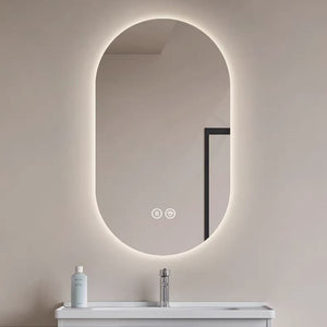60x90cm Smart LED Bathroom Mirror with Touch, Anti-fog Wall Mirror for Bathroom and Hair Salon