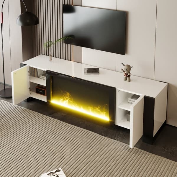 TV Stand with Fireplace Effect without Heating