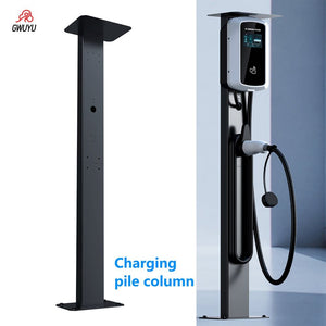 Gwuyu Aluminium Alloy Electric Vehicle Charging Station, Black