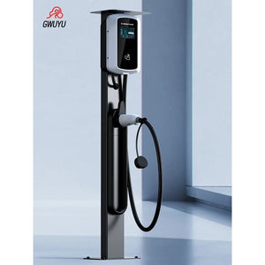 Gwuyu Aluminium Alloy Electric Vehicle Charging Station, Black