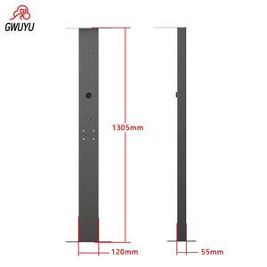 Gwuyu Aluminium Alloy Electric Vehicle Charging Station, Black