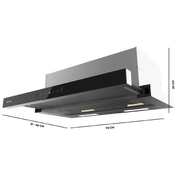 Cecotec 70cm Telescopic Bolero Flux TLT 704400 A+++ Extractor Hood