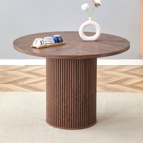 Round Dining Table Ø100 cm in MDF, 4-6 People