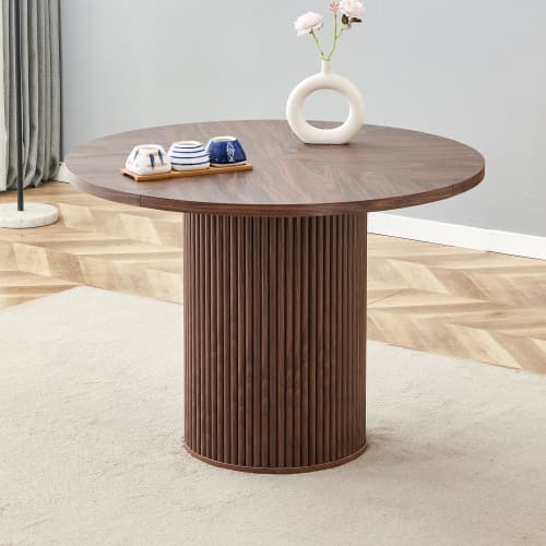 Round Dining Table Ø100 cm in MDF, 4-6 People
