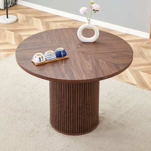 Round Dining Table Ø100 cm in MDF, 4-6 People