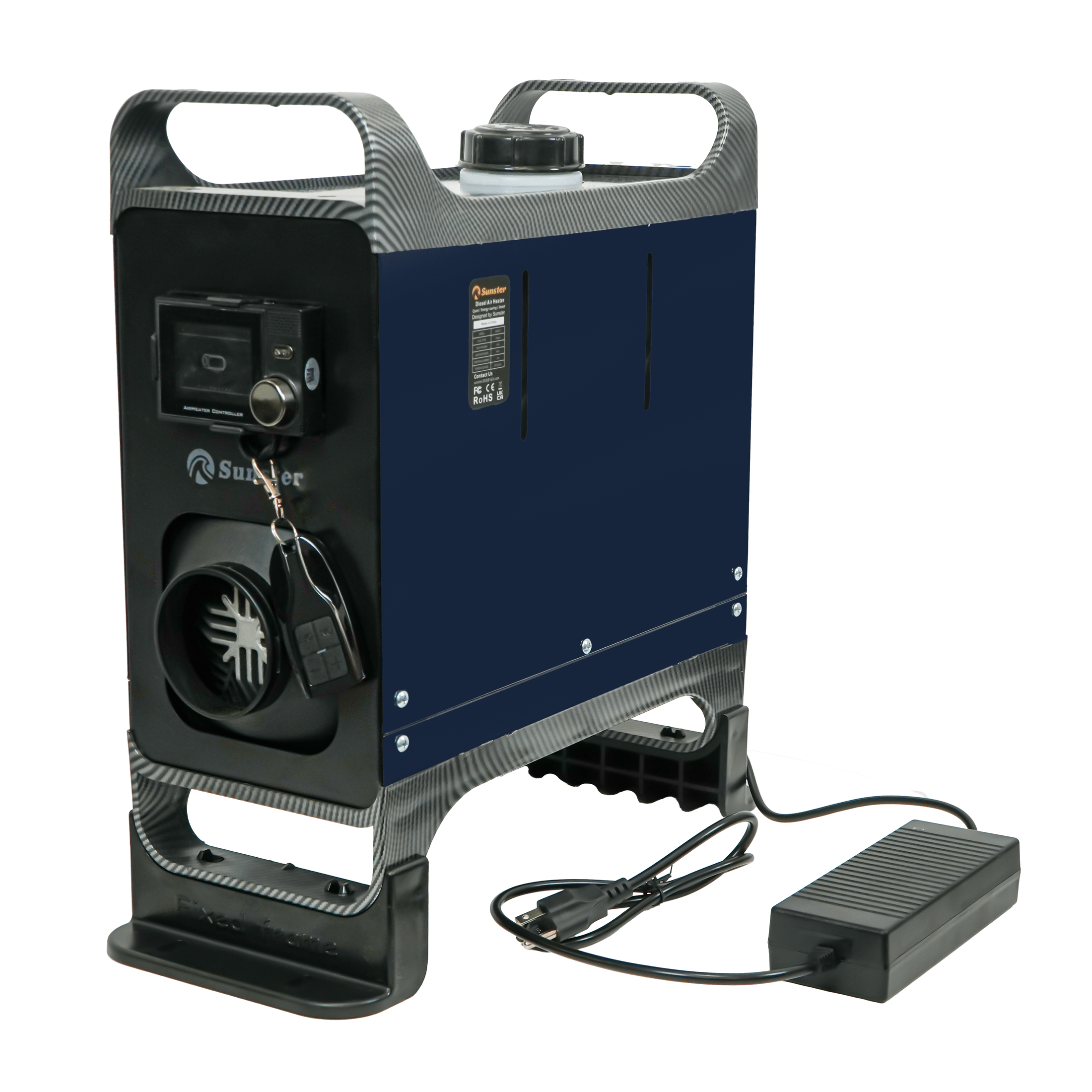 Sunster 8KW Diesel Air Heater with Bluetooth, LCD & Remote