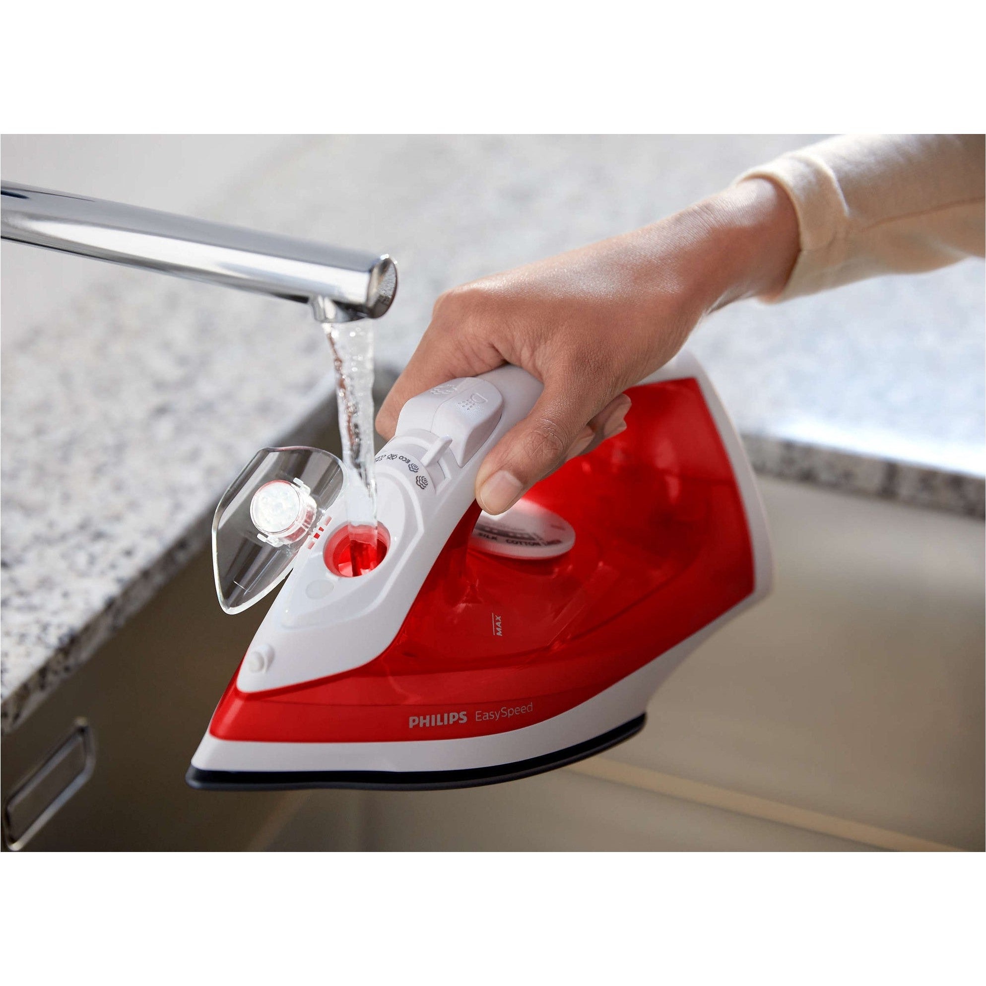 Iron Philips EasySpeed GC1742/40, white/red