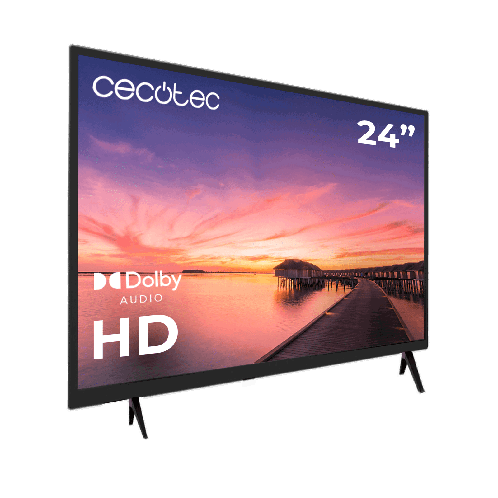 24-inch LED TV with HD resolution and Dolby flash memory system Cecotec
