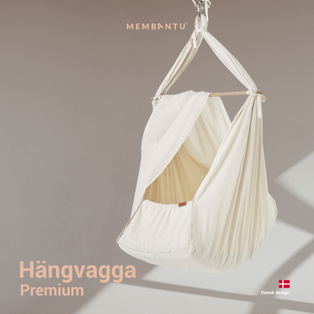 Membantu Premium Organic Baby Hammock, Nature