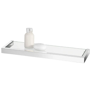 Zack LINEA Bathroom Shelf 46 cm, Polished Stainless Steel/Glass
