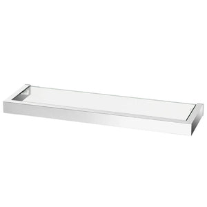 Zack LINEA Bathroom Shelf 46 cm, Polished Stainless Steel/Glass
