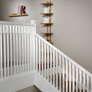 Lundbergs Helsinki Railing Baluster for Surface Mounting, 4-Pack, White