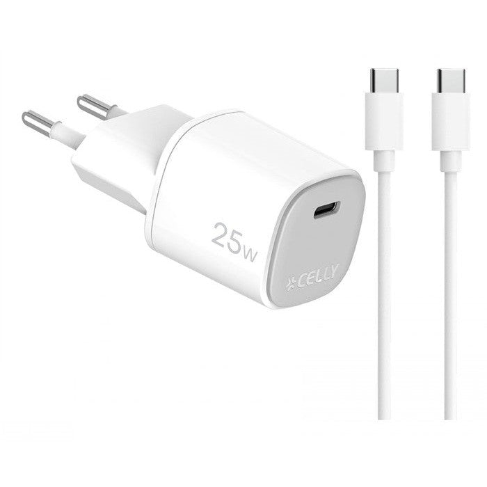 Celly 25 W Charger and Cable USB-C