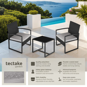 Garden Table & Chairs Granada - 2 armchairs, coffee table, bistro set