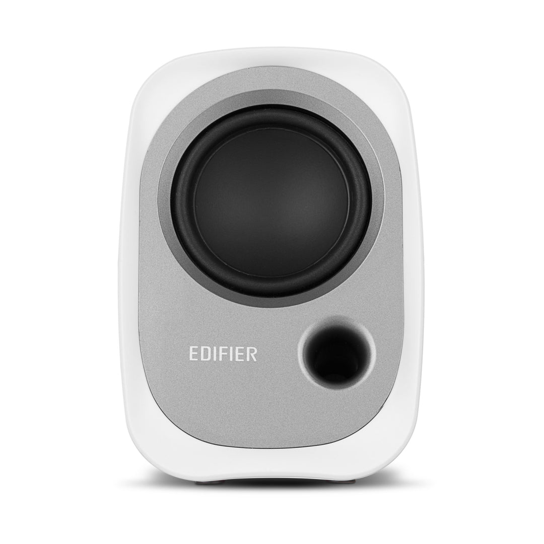 Edifier R12U Computer Speakers, 2.0 Channel, Wired, 4W, Silver/White