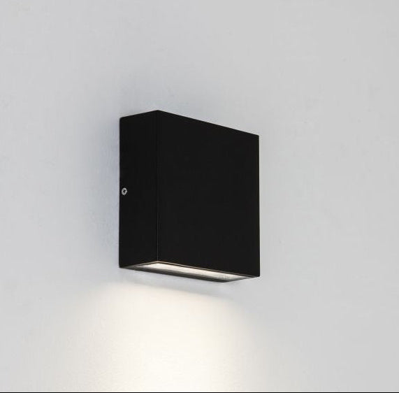 Astro Elis Single Outdoor Wall Light, Textured Black