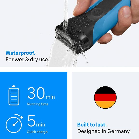 Braun Series 3 310BT Wet & Dry Electric Shaver with Beard Trimmer