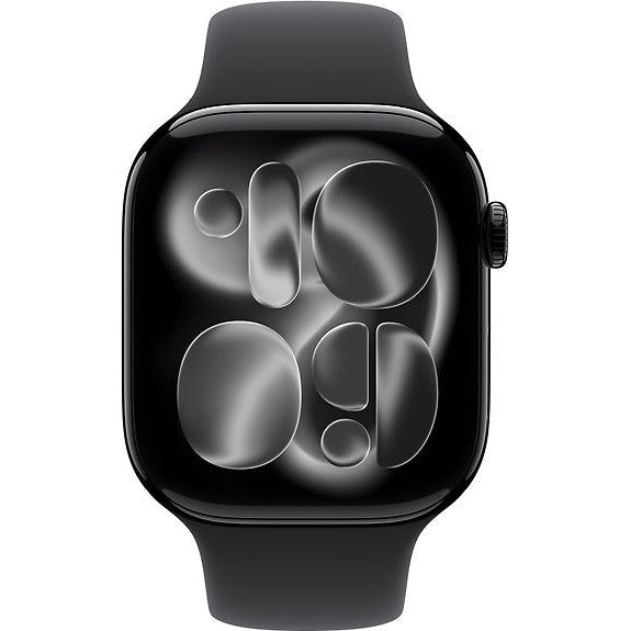 Apple Watch Series 11 GPS 46 mm Jet Black Aluminium Case with Black Sport Band S/M