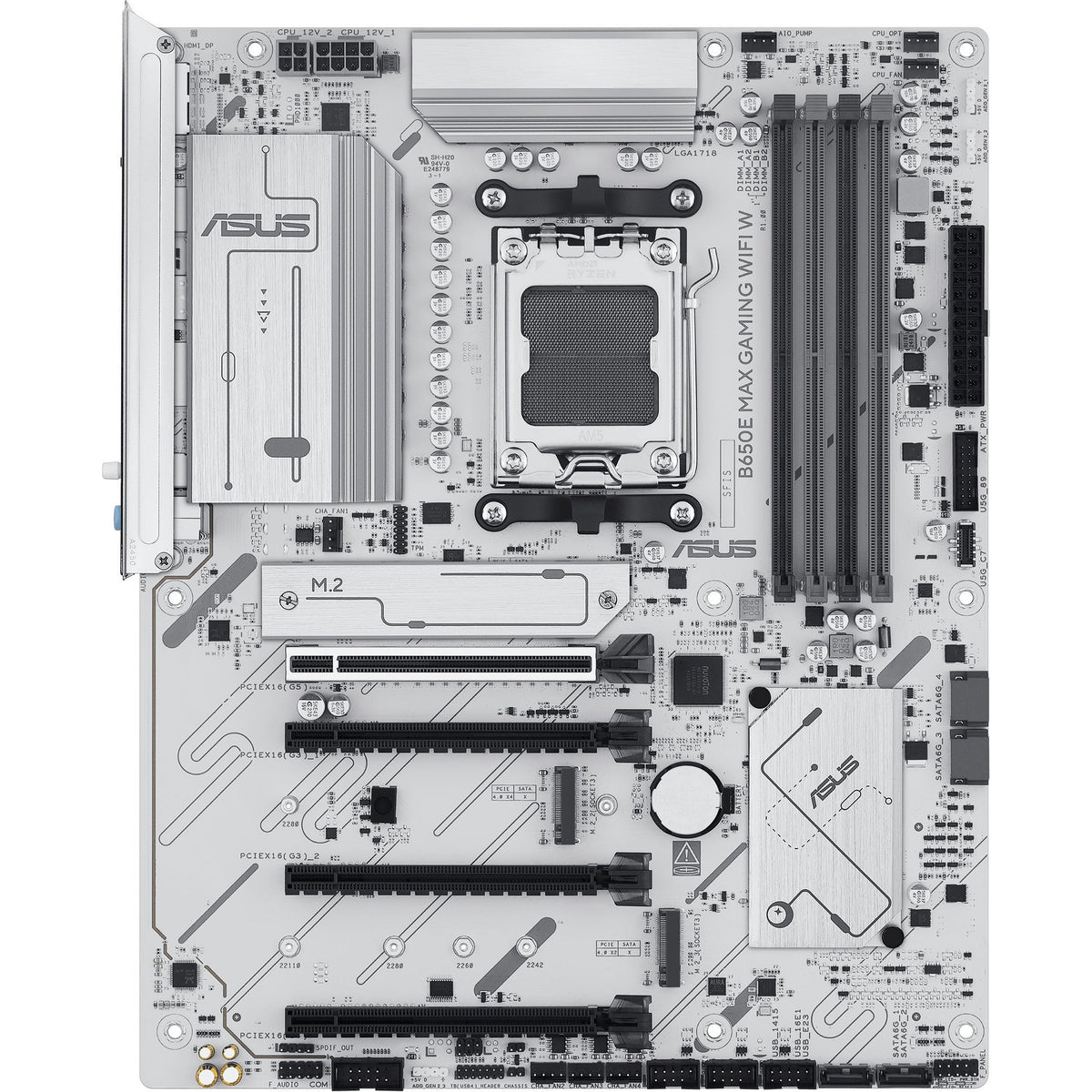 ASUS B650E MAX GAMING WIFI W Motherboard, White