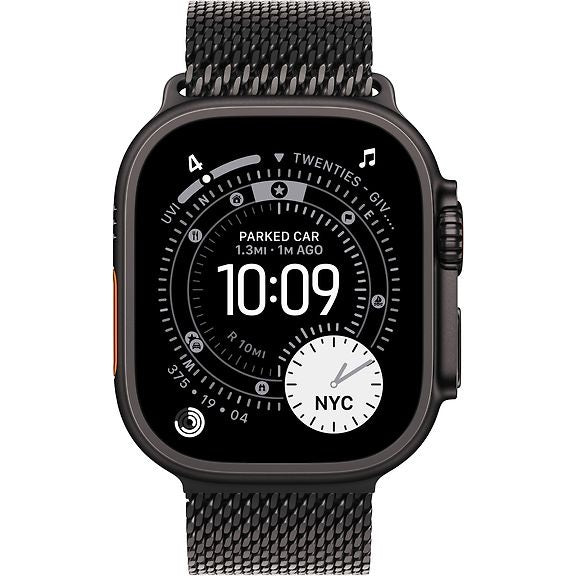 Apple Watch Ultra 3 GPS Cellular 49 mm Black Titanium case and Black Milanese loop Medium