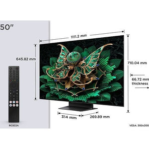 TCL 50" C7K – 4K QD Mini-LED Google TV