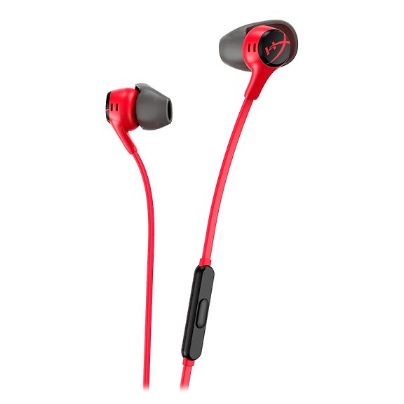 HyperX Cloud Earbuds II Gaming Earbuds, Red