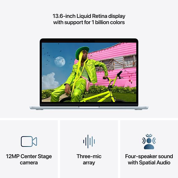Apple MacBook Air M5 13" 16GB, 512GB Laptop, Sky Blue