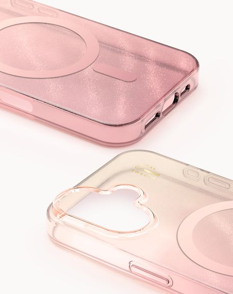 Ideal of Sweden Clear Case MagSafe Protective Case for iPhone 17, Rose Blush