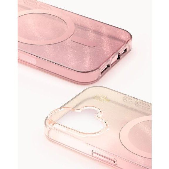 Ideal of Sweden Clear Case MagSafe Protective Case for iPhone 17, Rose Blush