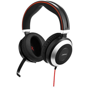 Jabra Evolve 80 UC Wired Headset with Noise Cancellation