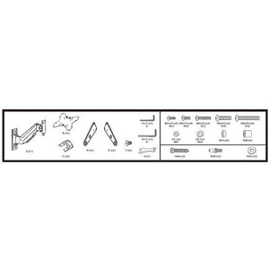 Mozi Slim Full-motion C1 23-55" TV Wall Mount with Height Adjustment