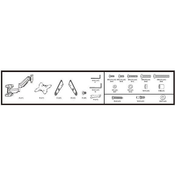 Mozi Slim Full-motion C2 23-55" TV Wall Mount