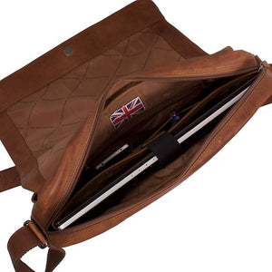 The Chesterfield Brand Richard Laptop Bag 15.4", Cognac