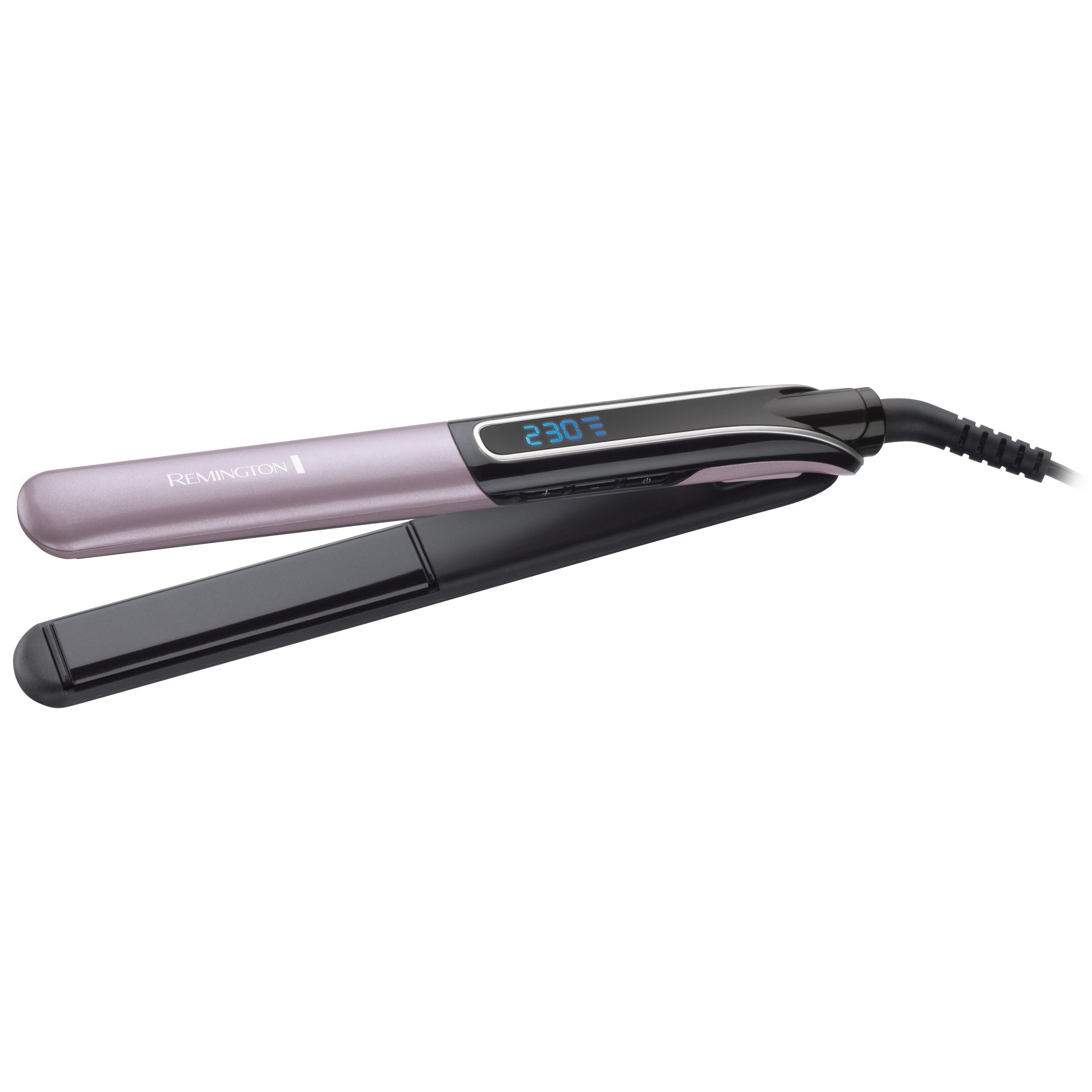 Remington S6700 Sleek & Curl Expert Hair Straightener, Black Titanium