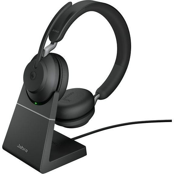 Jabra Evolve2 65 Stereo LINK380A Wireless Headset + Docking Station, MS, Black
