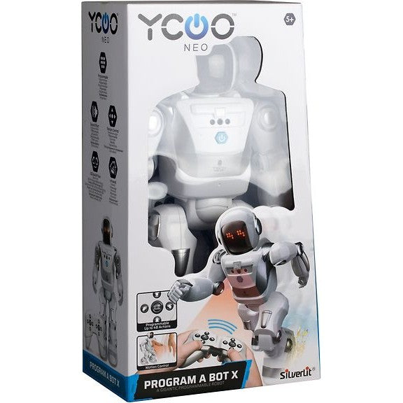 Ycoo Program A Bot X Remote-Controlled Programmable Robot, White/Black