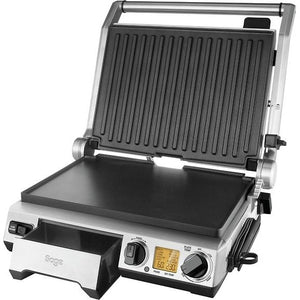 Sage Smart Grill Pro Table Grill and Sandwich Maker, Brushed Steel