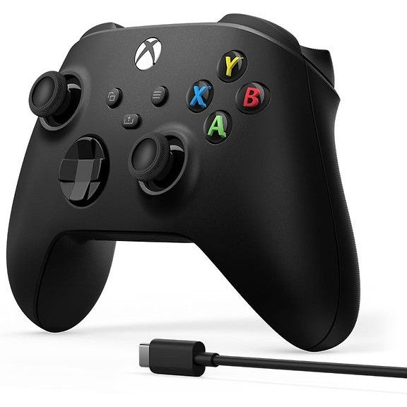 Microsoft Xbox Wireless Controller + Cable, Black
