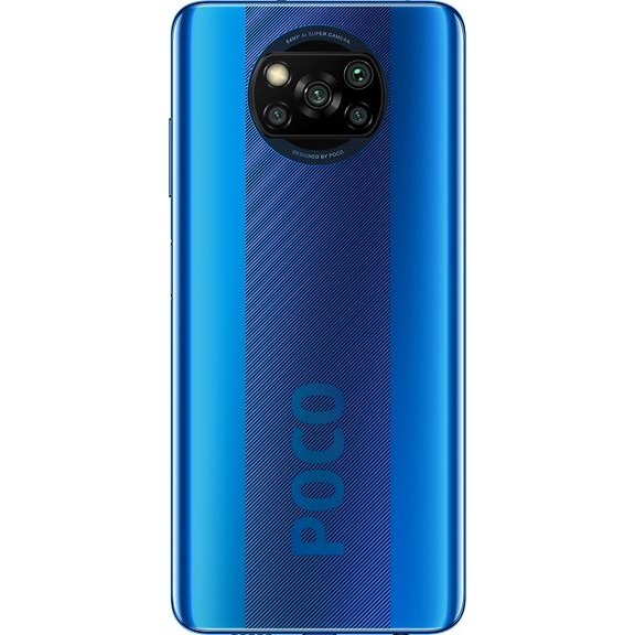 Xiaomi POCO X3 NFC Smartphone 6GB RAM 128GB, Cobalt Blue