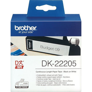 Brother Label roll 62 mm All-purpose labels, Black/White