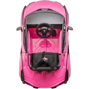 Lamborghini Sian 12V Electric Ride-On Car, Pink